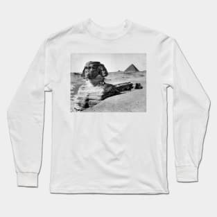 Sphinx & Pyramids, Egypt 19th Century Long Sleeve T-Shirt